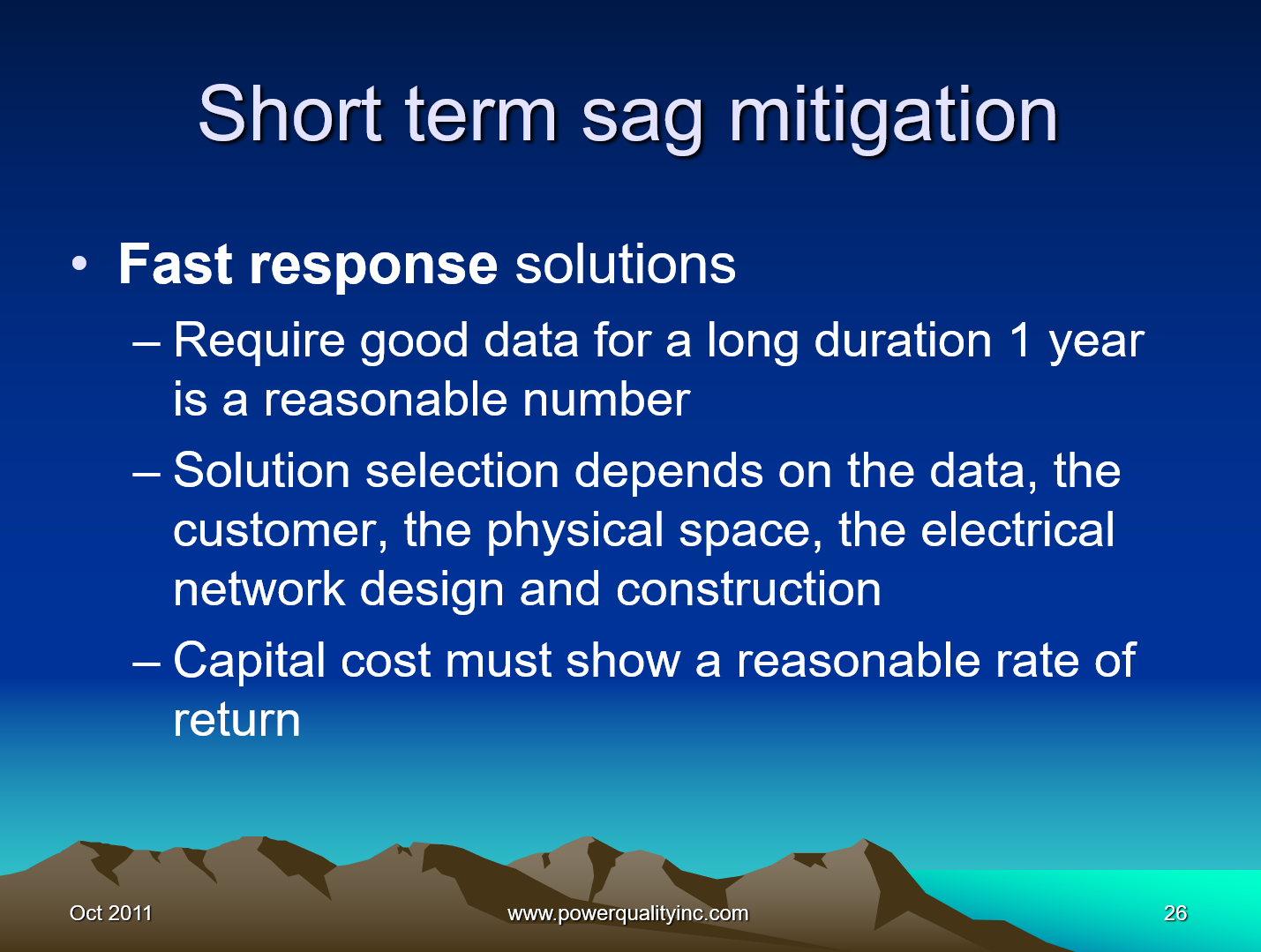 Power Quality the Economic Challenge for Utilities and Users_26