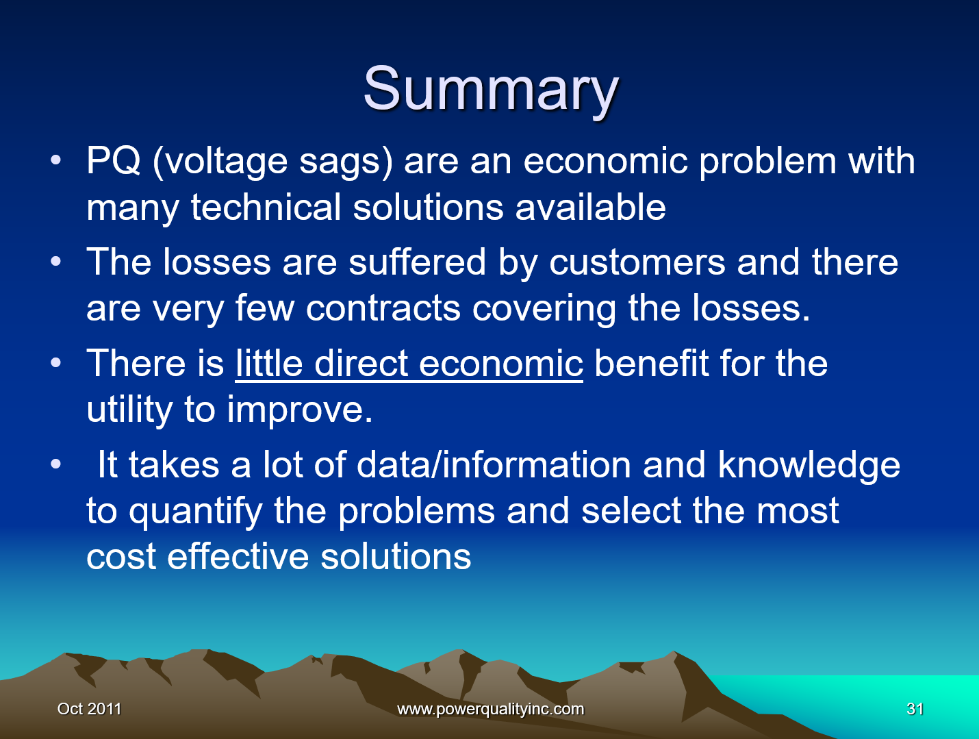 Power Quality the Economic Challenge for Utilities and Users_31