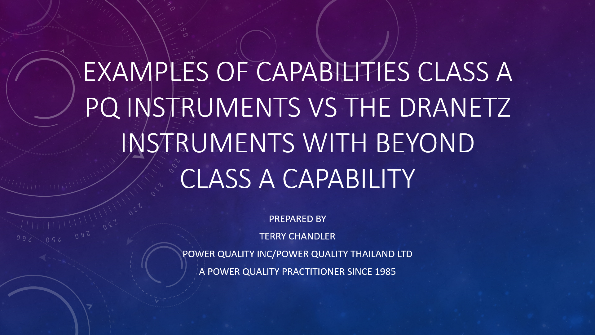 PQ instruments VS the Dranetz_1