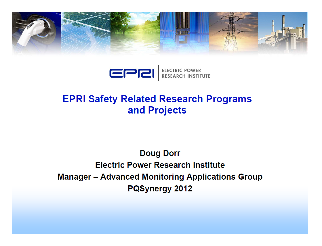 EPRI Safety Related Research Programs & Projects_1