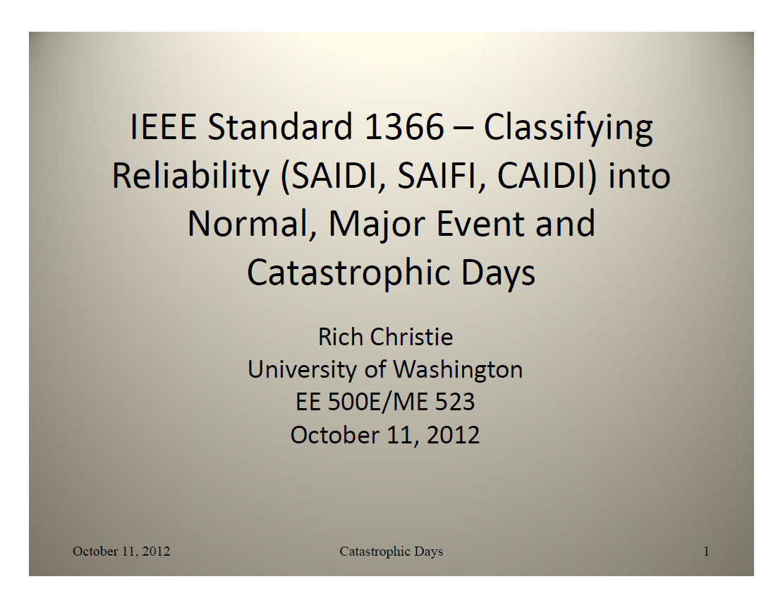 IEEE Standard 1366 – Classifying_1