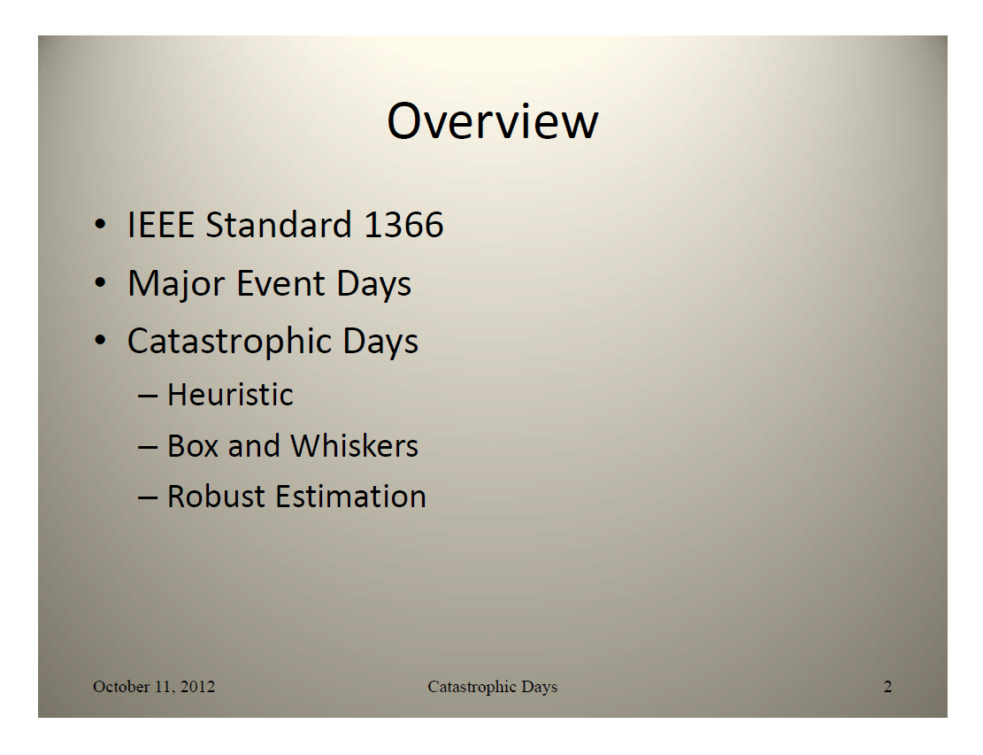 IEEE Standard 1366 – Classifying_2