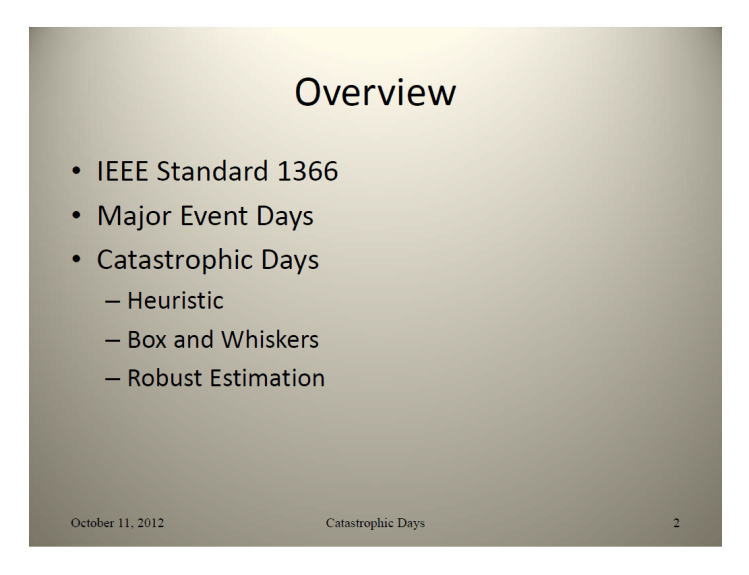 IEEE Standard 1366 – Classifying_2