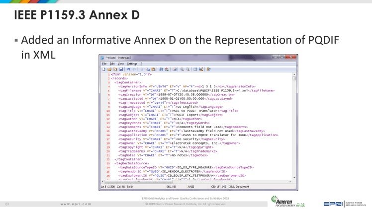 Overview of IEEE Standard 1159.3_23