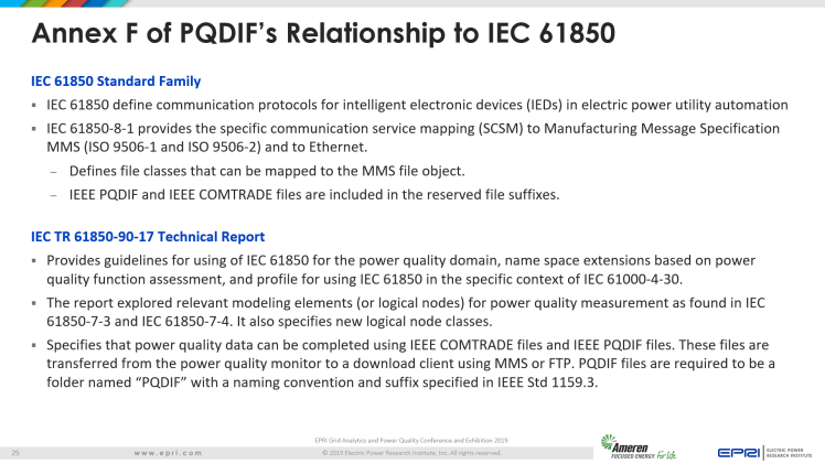 Overview of IEEE Standard 1159.3_25