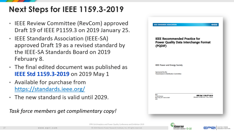 Overview of IEEE Standard 1159.3_27
