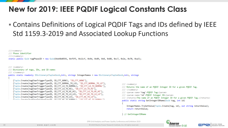 Overview of IEEE Standard 1159.3_30