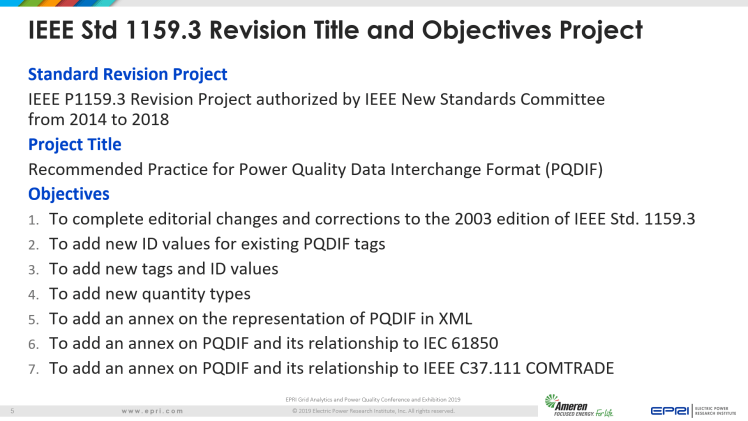 Overview of IEEE Standard 1159.3_5