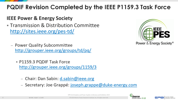 Overview of IEEE Standard 1159.3_6